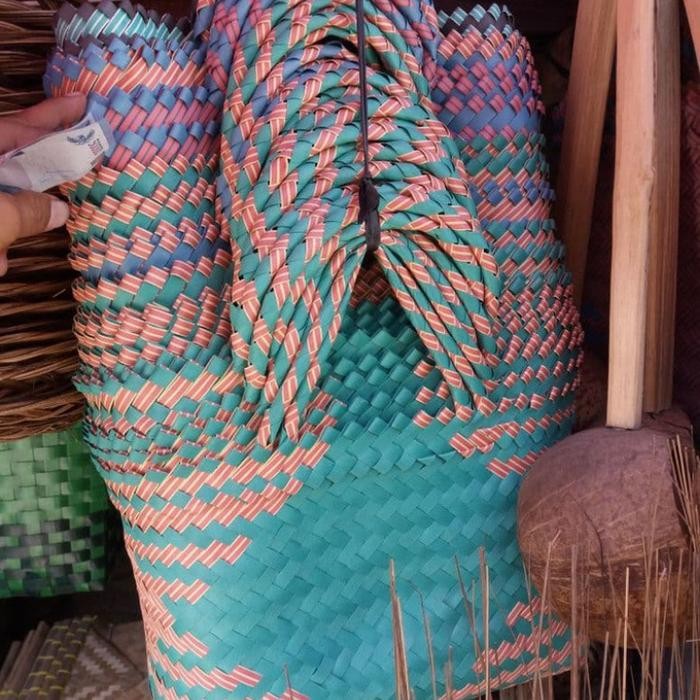 PREMIUM Tas keranjang belanja tas anyaman serbaguna