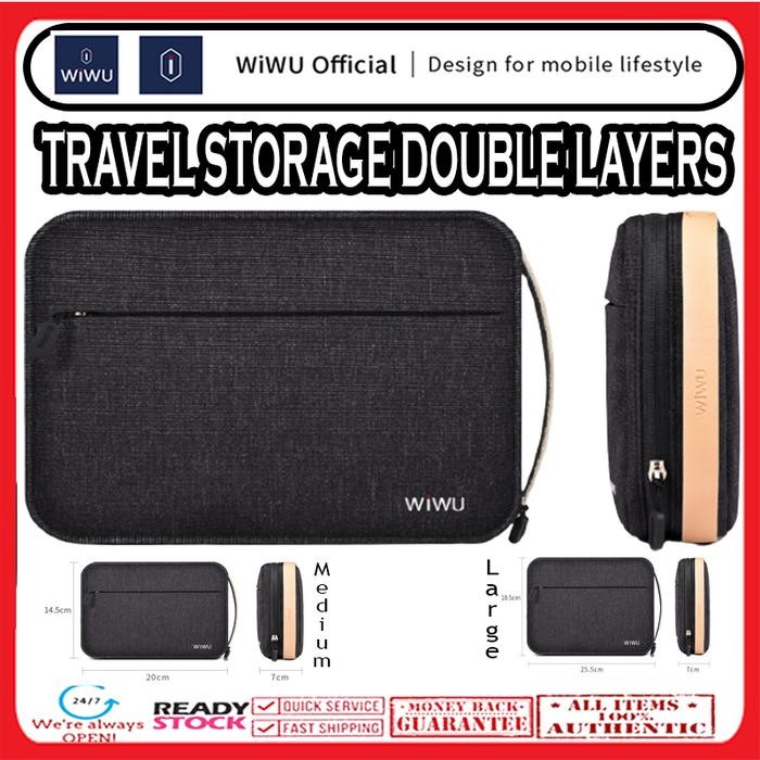 PREMIUM Travel Pouch ORGANIZER Double Layer Carrying Storage