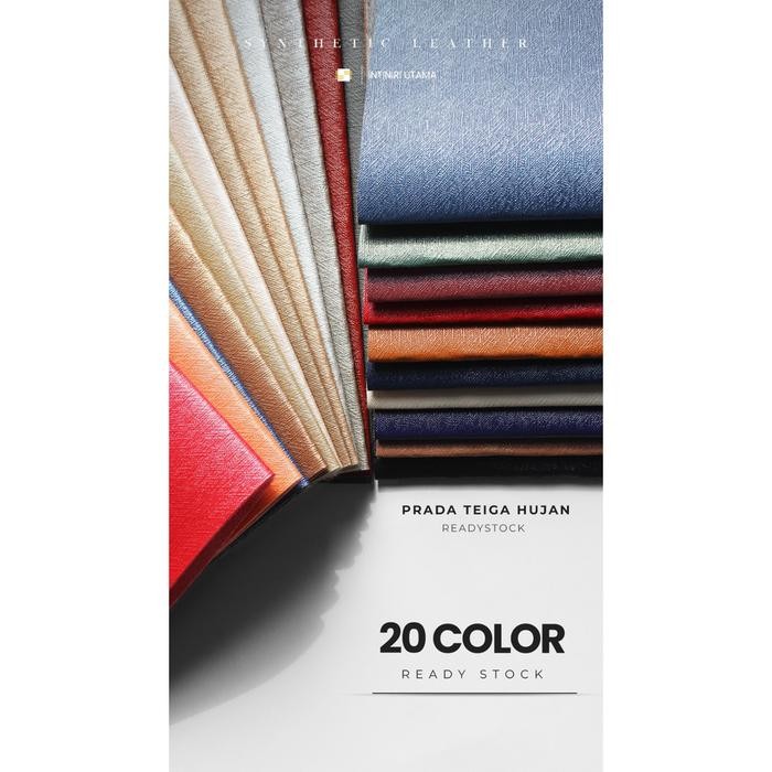 PVC LEATHER / KULIT IMITASI - PRADA TEIGA HUJAN METALIC