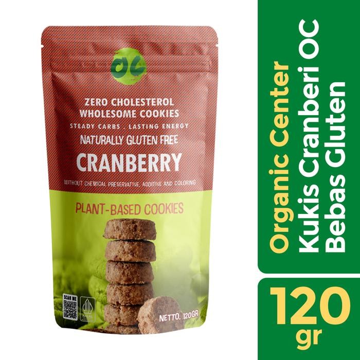 

OR6T Organic Center - Cookies Cranberry G/F Vegan - Cemilan Sehat