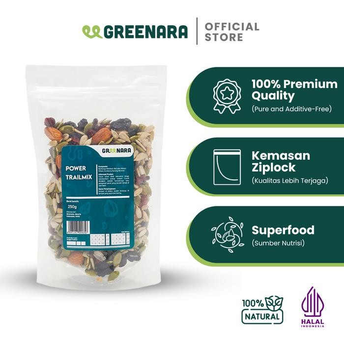 

OR6T Greenara Power Trail Mix 250Gr / Snack Sehat / Cemilan Kering