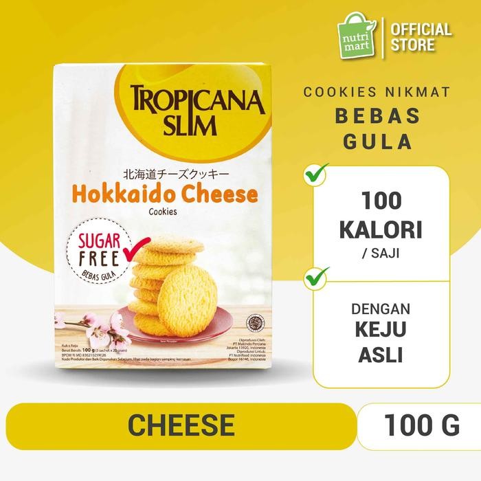 

OR6T Tropicana Slim Hokkaido Cheese Cookies (5 Sch) - Snack Bebas Gula