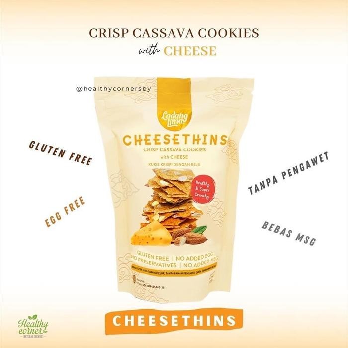 

OR6T Ladang Lima Gluten Free Cheesethins Healthy Cookies Kue Sehat 80 Gr