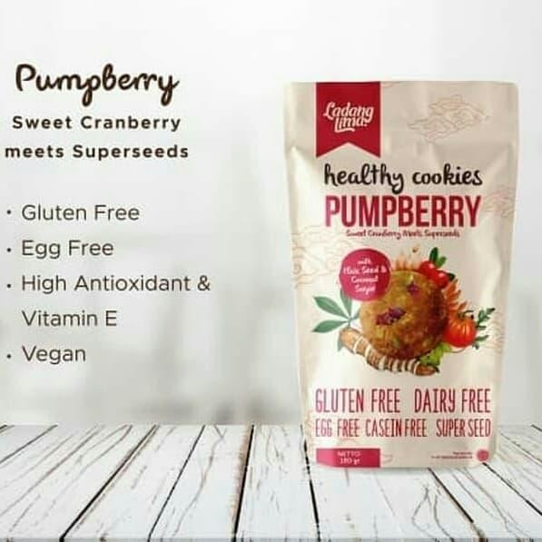 

OR6T Ladang Lima Pumberry Gluten Free Cookies 180 Gram