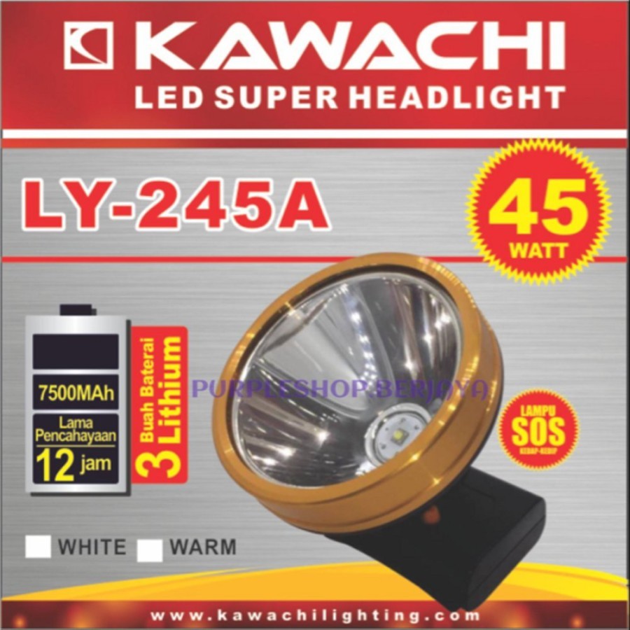Senter Kepala Kawachi 45 Watt LY-245A Senter Kepala Jumbo