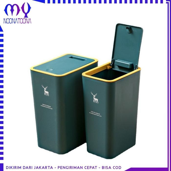 PREMIUM Tempat Sampah Ruangan Tempat Sampah Plastik Ukuran Besar Tutup Otomatis