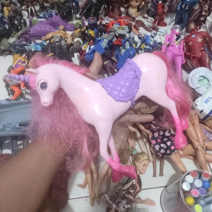 (Allthebest) mainan kuda barbie original mattel