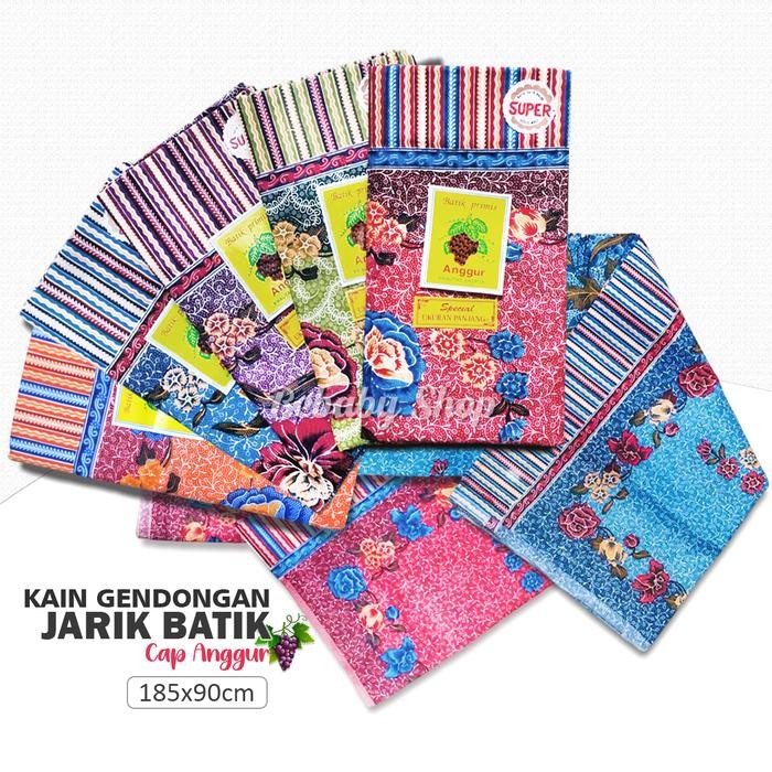 Y5Y5 Kain Gendongan Bayi Batik Cap Anggur Jarik Serbaguna Tradisional Selendang Bayi