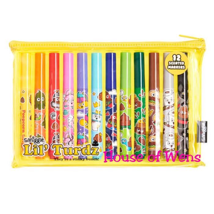 

Smiggle Lil Turdz Scented Marker Pack X12 Original