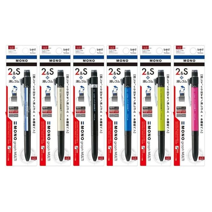 

Tombow Mono Graph Multi 2&S Ballpoint Pen + Mechanical Pencil 0.5Mm