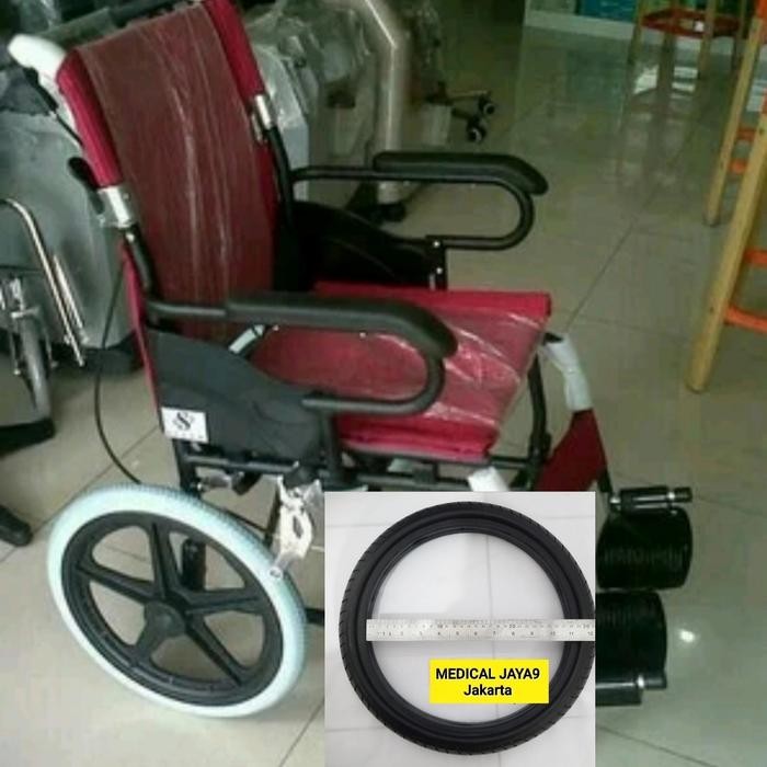 Ban Mati Kursi Roda Ukuran 16X1.3/8 Sparepart Roda Belakang 16 X 1 3/8