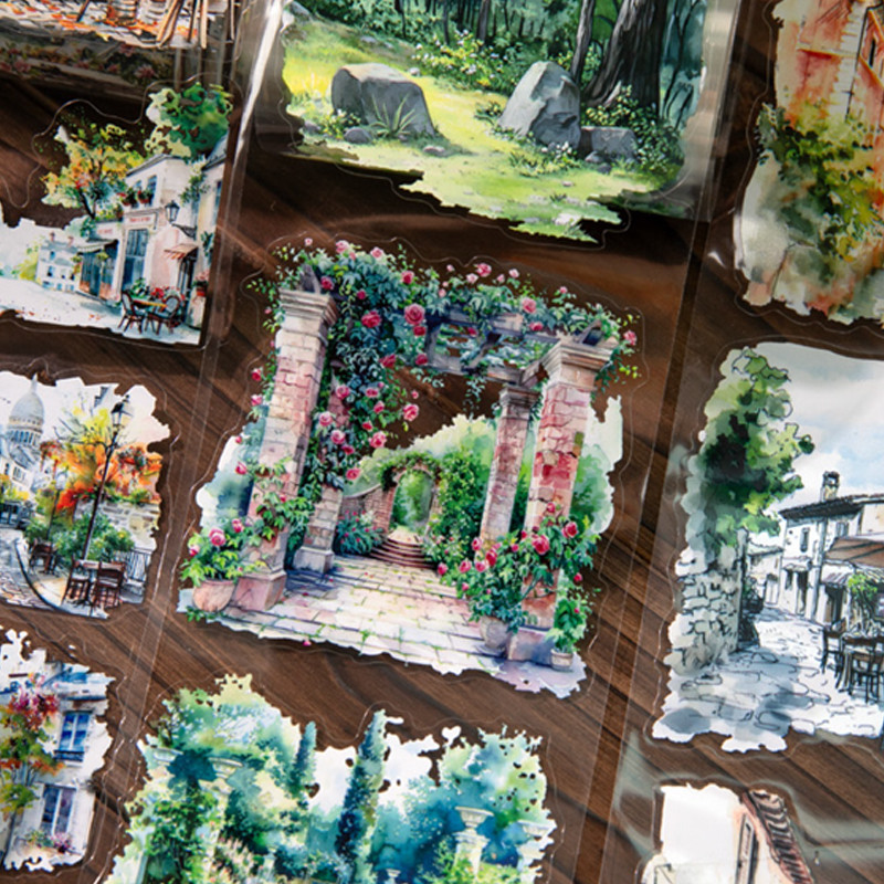 

1roll The Edge of the World Series Rich Scene Theme Tape Large Size DIY Handbook Collage