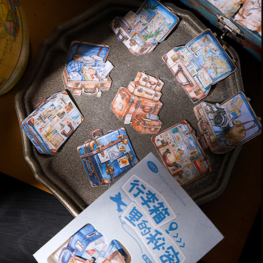 

2Style 30Pcs/bag Luggage Theme Landscaping Sticker Pack Creative DIY Handbook Scrapbooking