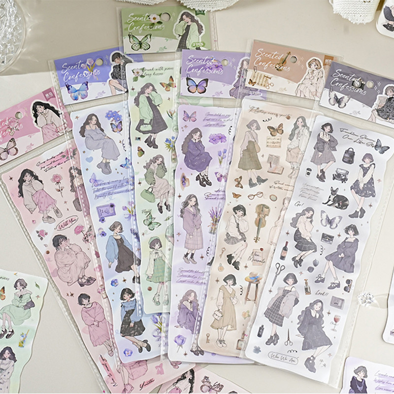 

1Style 12Pcs/bag The Lovers Not Yet Series Stickers DIY Handbook Scrapbook Photo Frame