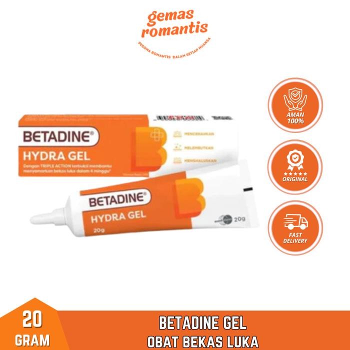 Penghilang Bekas Luka Betadine Hydra Gel 20 Gram Bisa Untuk Jerawat