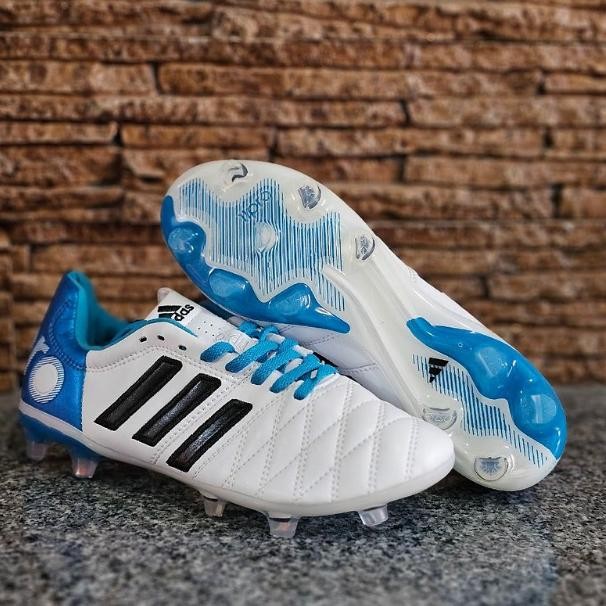 Sepatu Sepak Bola Adidas Adipure 11Pro Toni Kroos Fg White Solar Blue