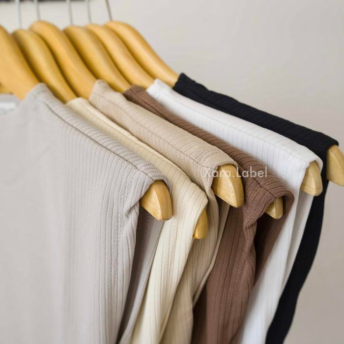 XARA - Heve Premium Knit Top - Basic Tank Top Rajut Serut
