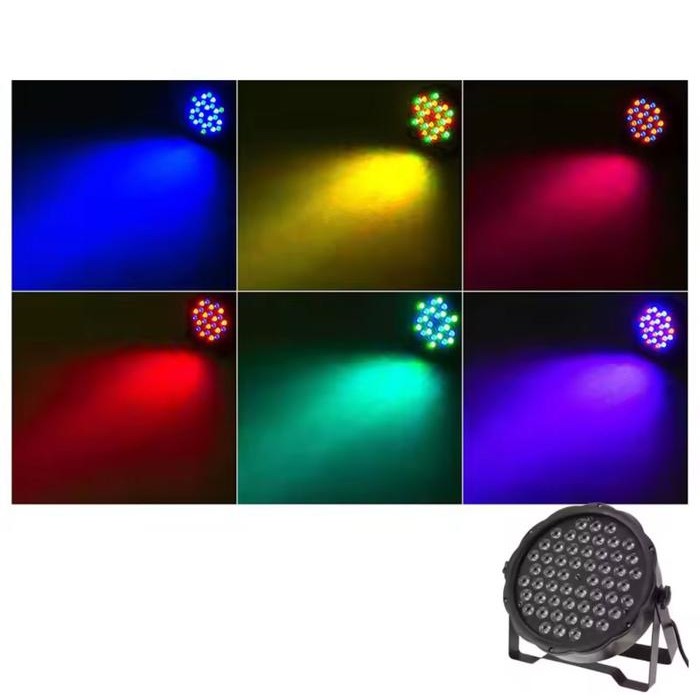 Lampu Disko Panggung PAR RGBW 18 36 54 LED dengan Kontrol DMX - Lampu Hias Dekorasi RGB