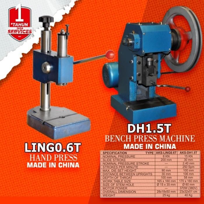 Mesin Pon Press 0.6 Ton Bench Press Stamping Machine LING0.6T