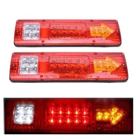 2PCS Lampu Indikator Mundur Belakang Mobil box Pick Up L 300 dll StopLamp Universal LED 24 VOLT
