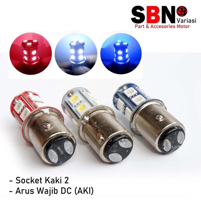 LED Belakang 13 Mata Lampu Rem Motor Kedip Strobo