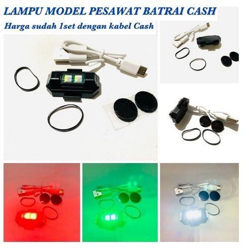 Lampu LED Kedip Pesawat RGB Lampu Strobo Mobil Sepeda Motor LED RGB