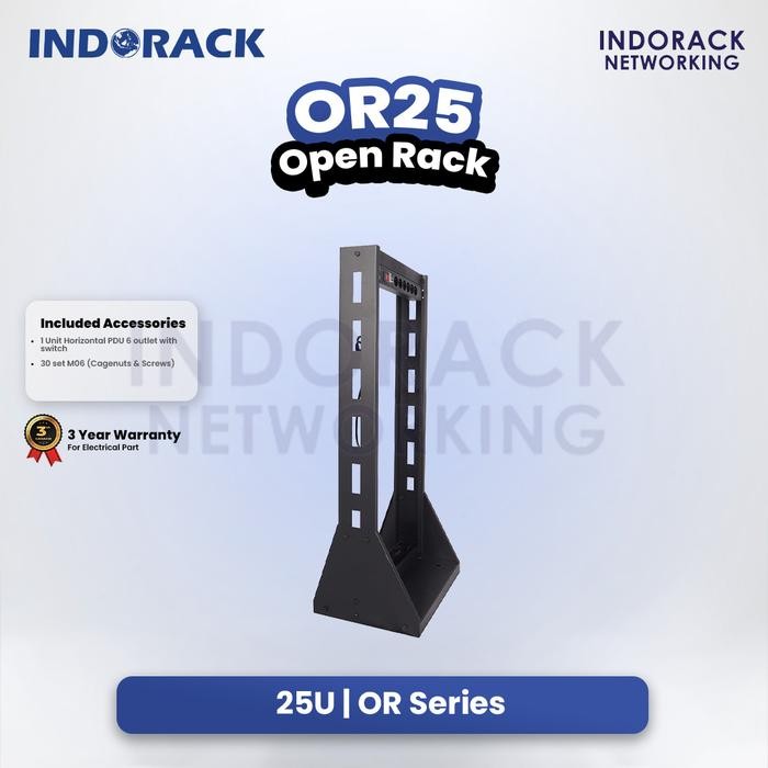 Indorack Open Rack 25U Rack Server 19" OR25 Rak Server 19inch