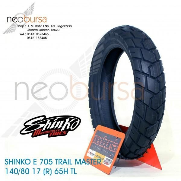 SHINKO E705 (R) 140/80-17 (69H) Trailmaster / Dual Purpose / Kustom