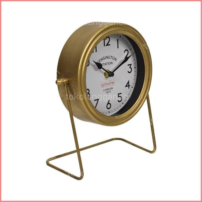 Arthome Jam Meja Metal 24 Cm - Gold