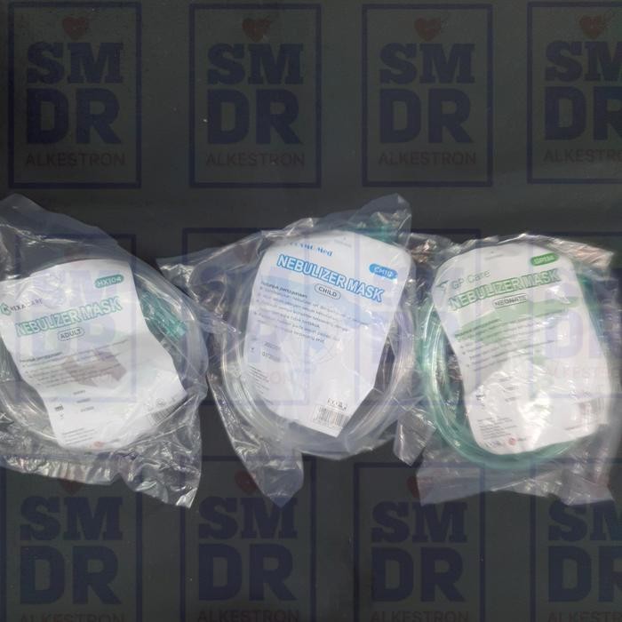 KEQZ Masker Nebulizer/Sungkup Uap Pernafassn Dewasa/Anak/Bayi