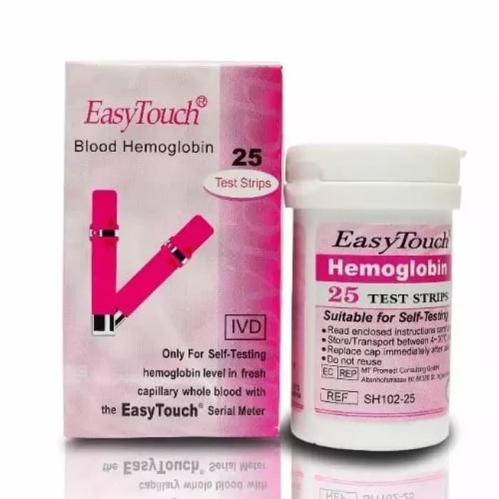 KEQZ Easy Touch Strip Tes Hemoglobin Isi 25 / Stik Hemoglobin / Strip Hb