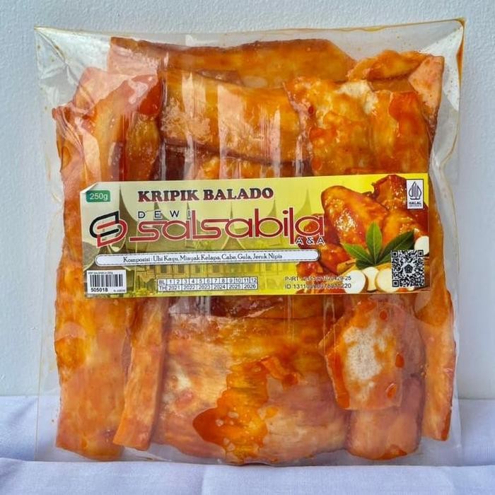 

4ZMI Keripik Balado Sanjai Salsabila 250G " Panjang " Asli Padang
