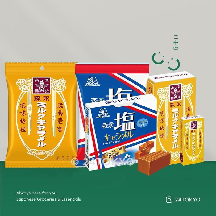 

4ZMI Morinaga Salted Caramel Candy Dessert Permen Karamel Asin Jepang