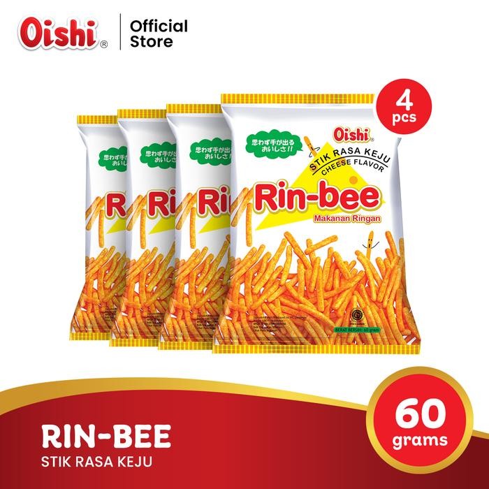 

4ZMI Rin-Bee Stik Rasa Keju 65G - Multipack 4 Pcs