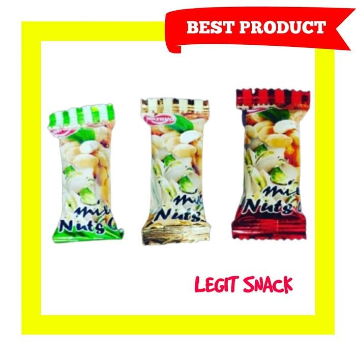 

4ZMI Ting Ting Kacang Almond Pistachio Mede Teng Teng Nut Crispy Candy 20Pc
