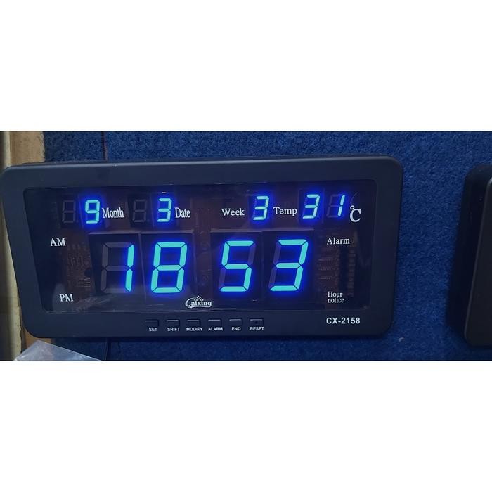 Jam Dinding Digital Led Display Lengkap