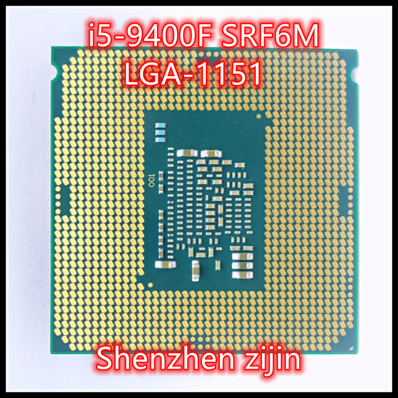 i5-9400F SRF6M i5 9400F 2.9 GHz Six-Core Six-Thread CPU 65W 9M