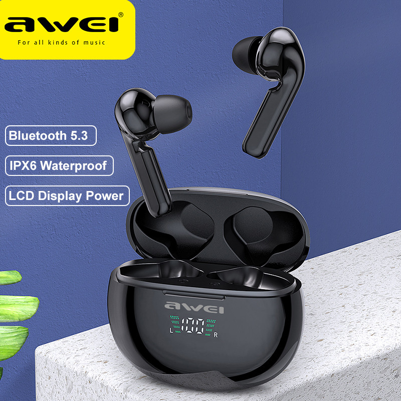 Awei Bluetooth Earphones Wireless Headphones Earbuds TWS Fone HIFI