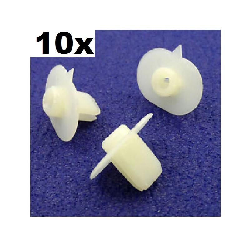 10x For Honda Bumper to Wing Mounting Plastic Grommet Nut for Screws