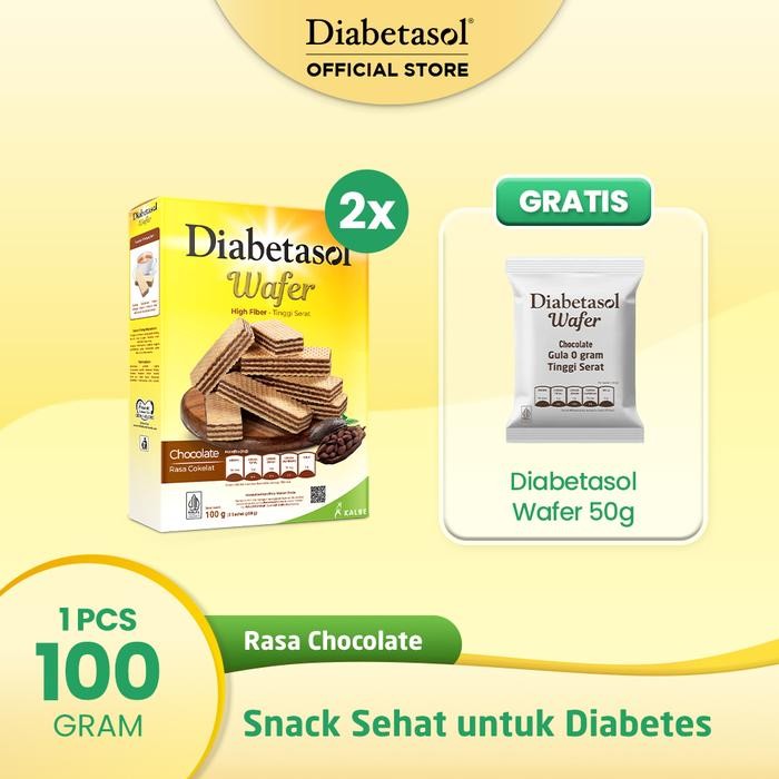 

IOI2 Buy 2 Diabetasol Wafer Chocolate 2X50G Free Sample Wafer 50G