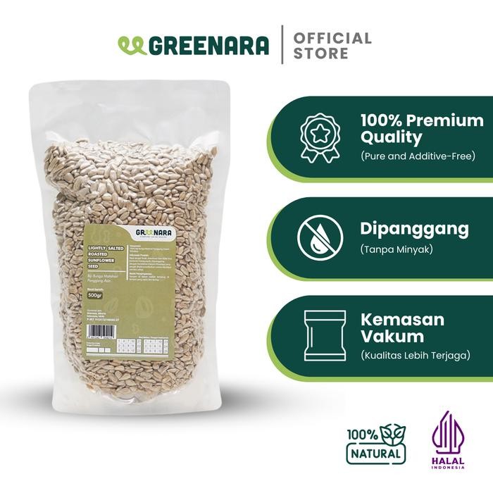 

IOI2 Greenara Lightly Salted Roasted Sunflower Seed 500Gr / Kuaci Panggang
