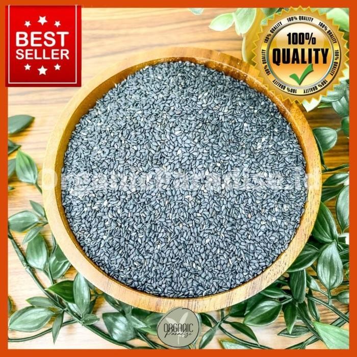 

IOI2 Black Sesame Seeds 100 Gram Roasted / Wijen Hitam Panggang 100 Gram Organic Paradise