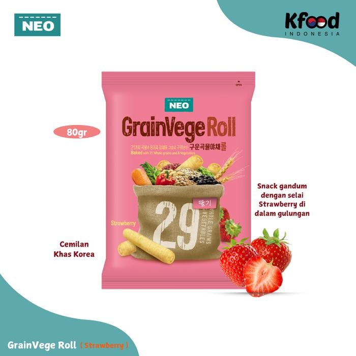 

IOI2 Kfoodind - Neo Grainvege Roll Strawberry 80Gr