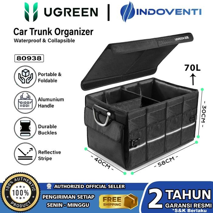 

UGREEN TAS KOTAK TEMPAT PENYIMPANAN BAGASI MOBIL MULTIFUNGSIONAL CAR TRUNK BOX ORGANIZER PORTABLE