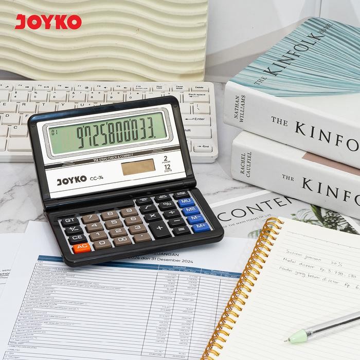 

CALCULATOR KALKULATOR JOYKO CC-74 12 DIGITS CHECK & CORRECT