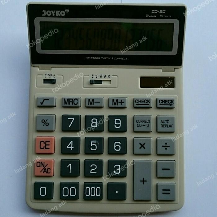 

Calculator Elektronik/Kalkulator 16 Digits/112 Steps/Joyko Cc-50