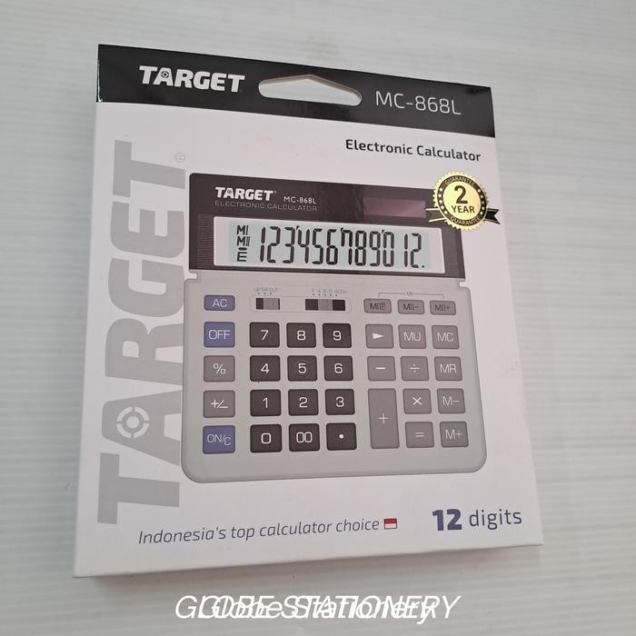 

Original Calculator Merk Target (Gantinya Citizen) Type Mc-868L