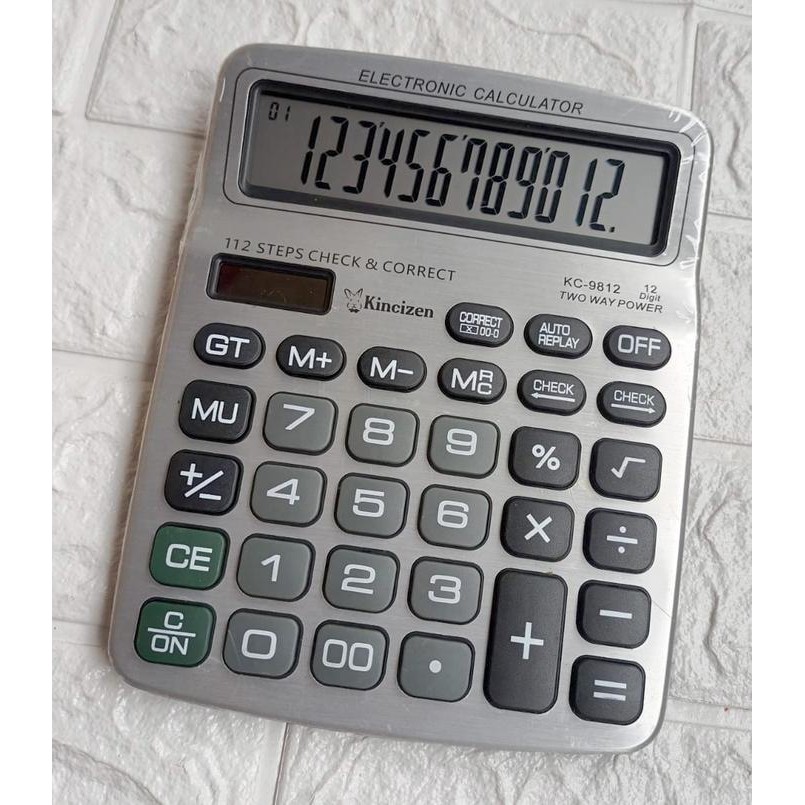 

KALKULATOR CT 9812 - KALKULATOR 12 DIGIT UKURAN BESAR FITUR LENGKAP