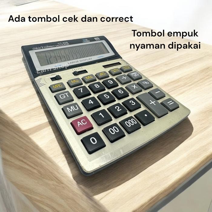 

KALKULATOR CTZ BESAR CT 926 16 DIGIT - KALKULATOR DAGANG WARUNG BESAR / KALKULATOR MURAH GROSIR