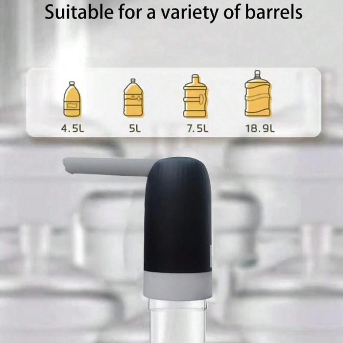 HAOYUNMA POMPA PENYEDOT AIR GALON ELEKTRIK ONE KEY DETACHABLE 1200MAH PENCETAN GALON ELEKTRIK